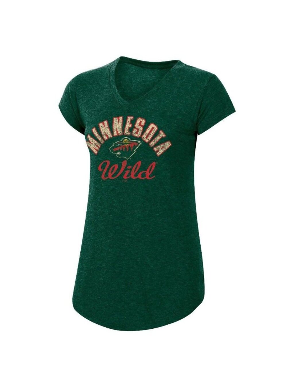 NHL Minnesota Wild Women's Team Pride V-Neck T-Shirt - Small